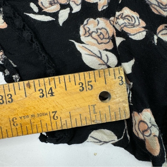 Angie Black Floral Shorts - Picture 8 of 8